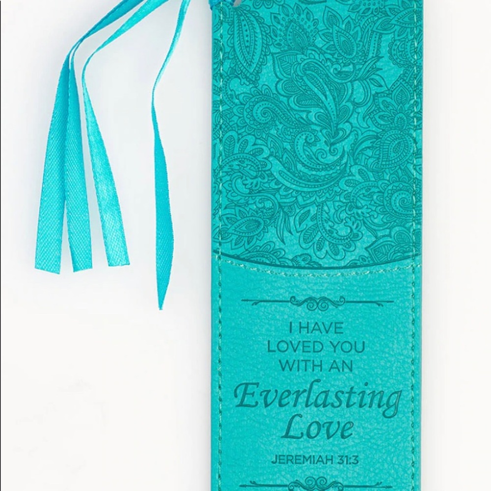NWT JEREMIAH 31:3 'EVERLASTING LOVE' LUXLEATHER PAGE MARKER - Picture 5 of 6